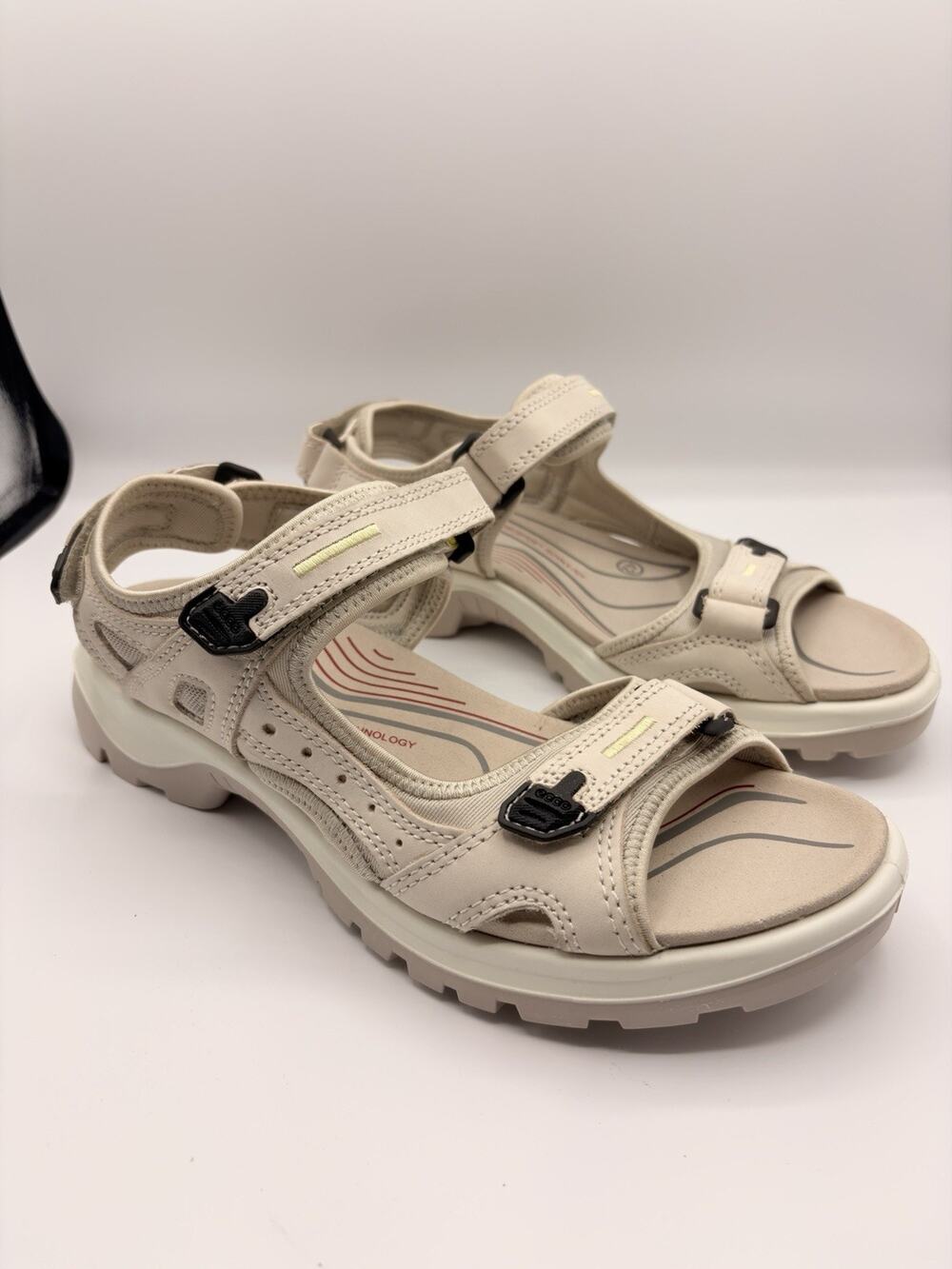 Ecco Sandal Yucatan Hiking Women Size 11.5 EU 42 Adjustable Off Road Outdoor New